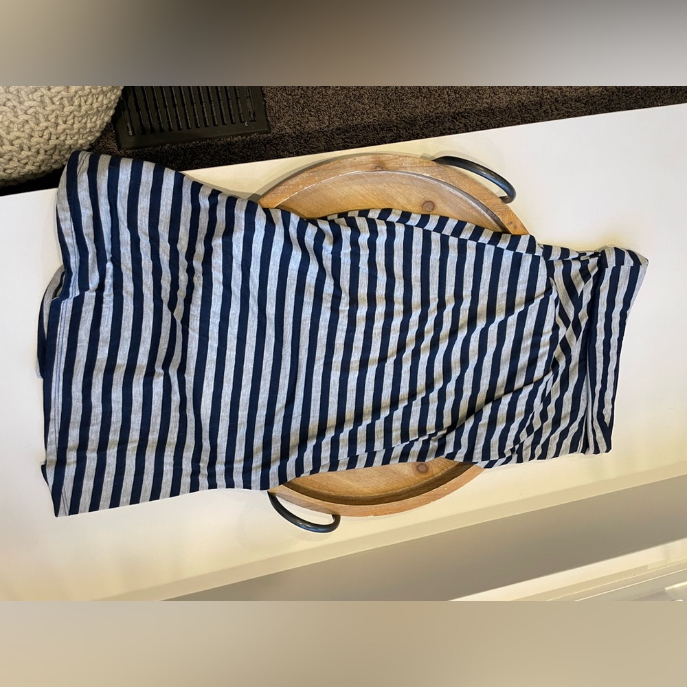 Rue21 blue and gray striped skirt size small